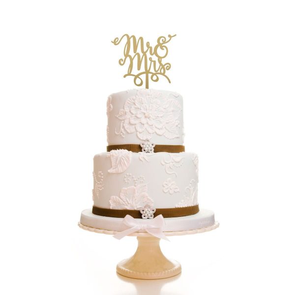 Mr&Mrs Cake Toppers