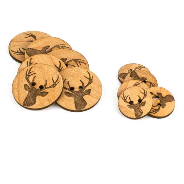 Deer Head - buttons