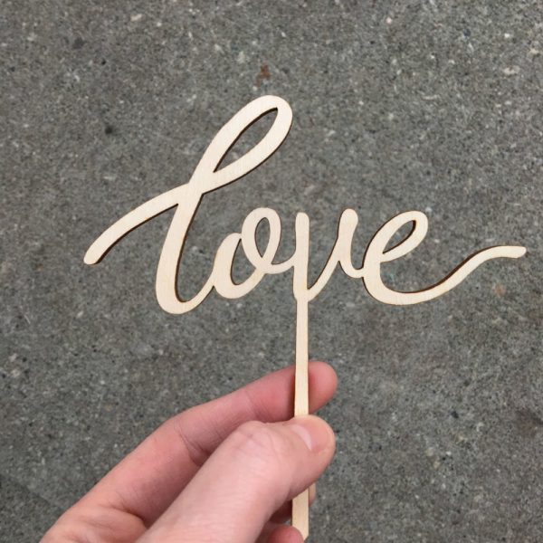 Love cake topper - Image 4