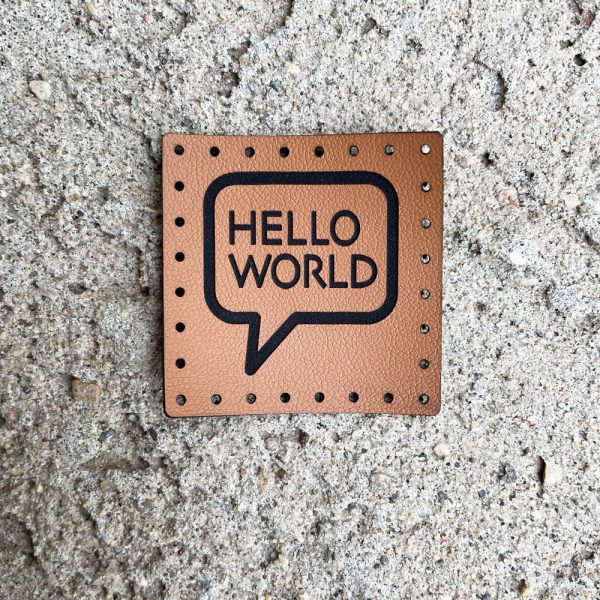 hello world speech bubble