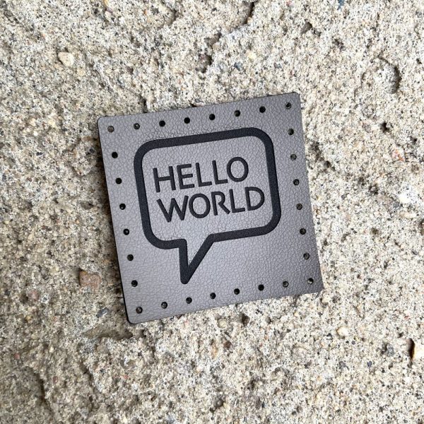 hello world speech bubble