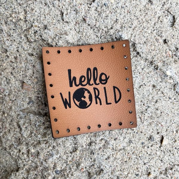 hello world globe patch