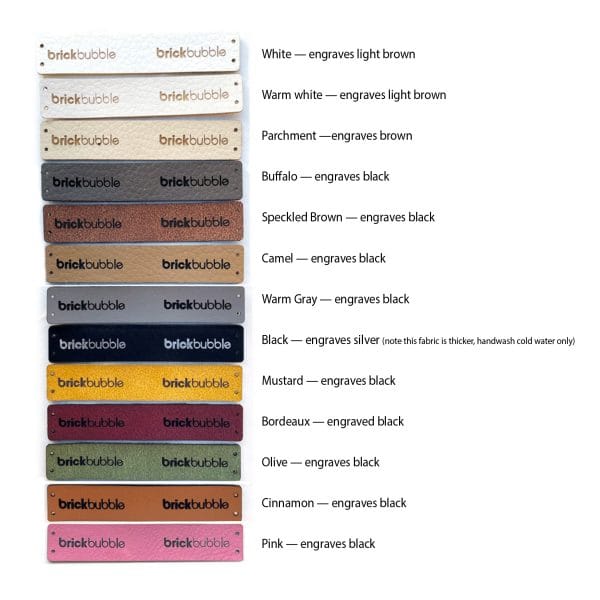 Faux Leather Garment Tags - Image 4