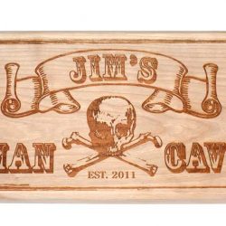 Laser Engraved wooden sign