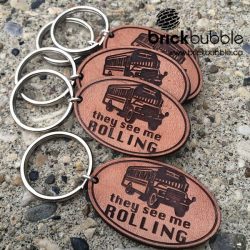 Leather Keychains - Bus Driver gift