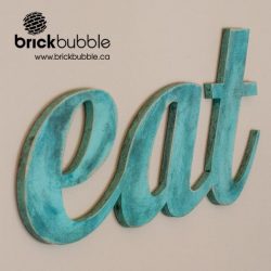 MDF wall sign, cut out words