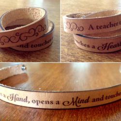 Custom Leather Bracelet