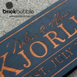 Custom CNC carved sign