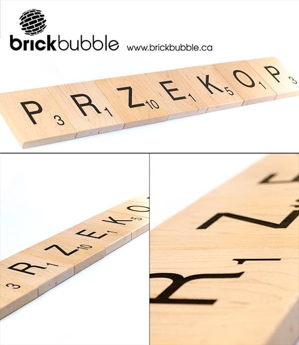 Solid Wood Letter Tiles - Image 3