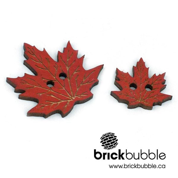 Maple Leaf - button