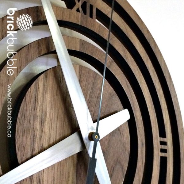 Walnut "Figure 8" Clock