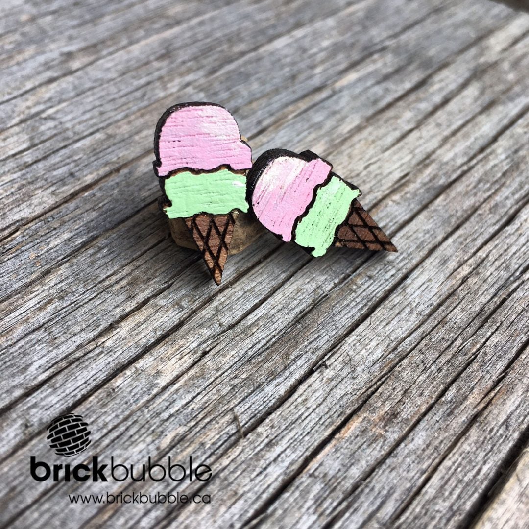 Ice Cream — earrings Brickbubble