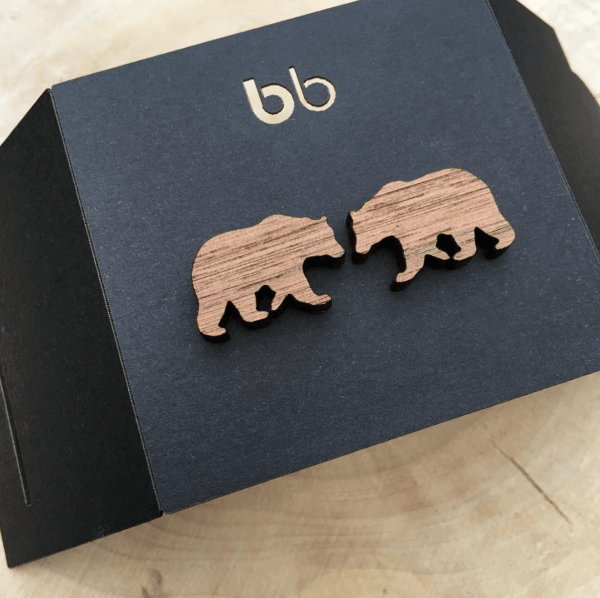 Bear Silhouette Earrings