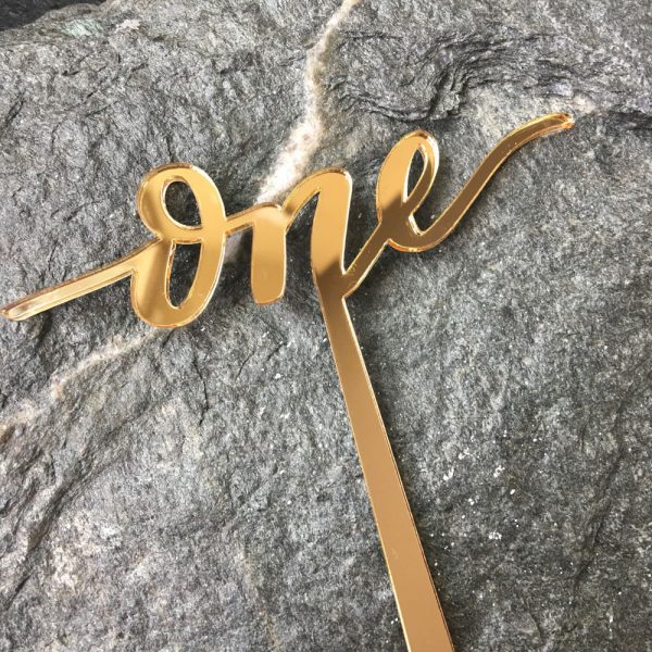 one - cake topper