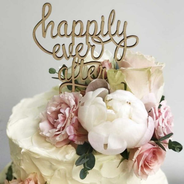 happily ever after - cake topper