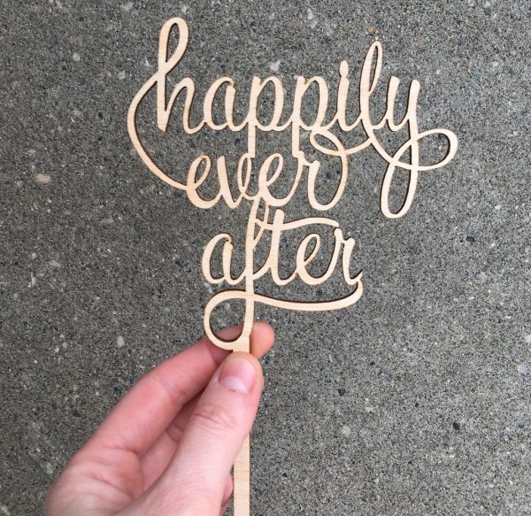 happily ever after - cake topper - Image 2