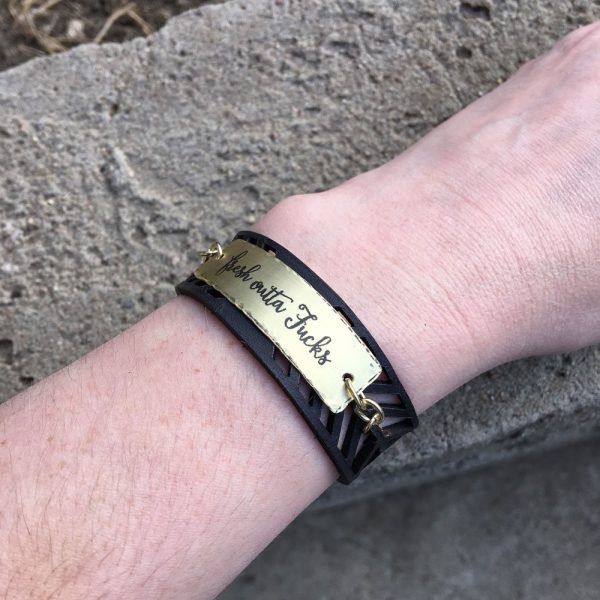 Fresh outta Fucks bracelet - Image 3