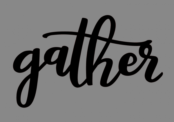 gather lettering