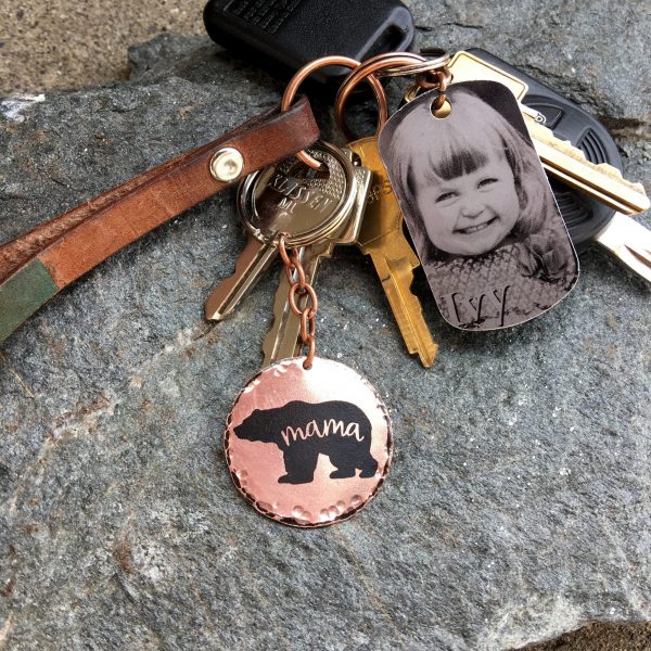 Mama Bear – copper key chain - Image 4