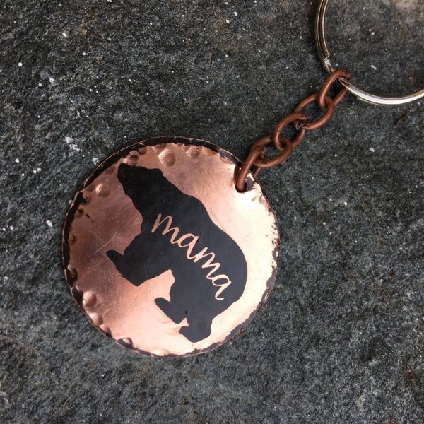 Mama Bear – copper key chain - Image 3