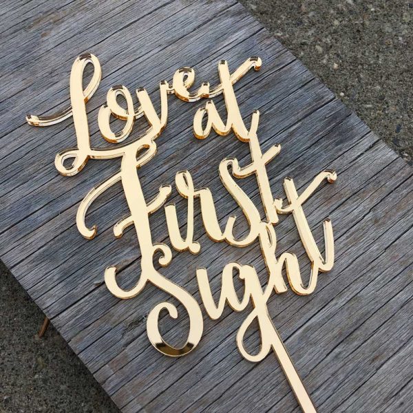 love at first sight— cake topper