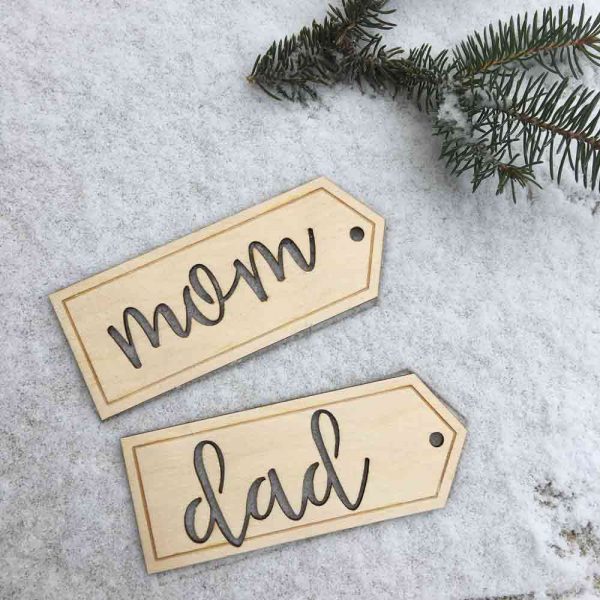 Custom Wood Stocking Tags - Image 2