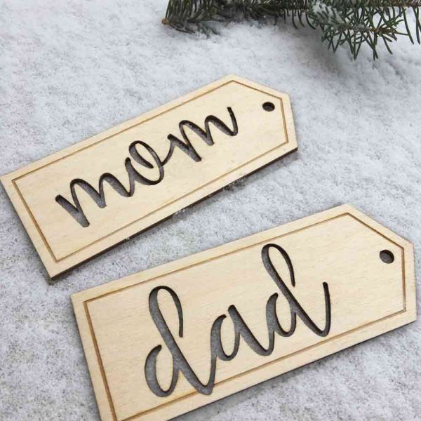 Custom Wood Stocking Tags - Image 3