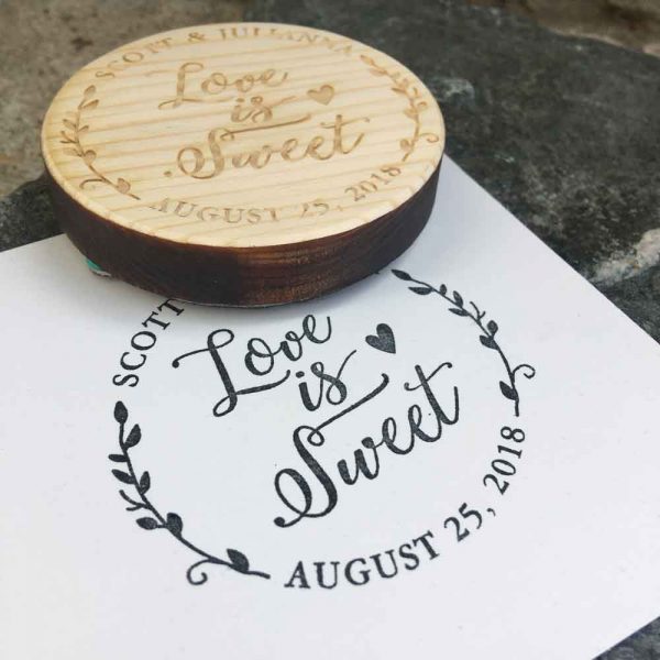 Custom Names - Love is Sweet Stamp - Image 3