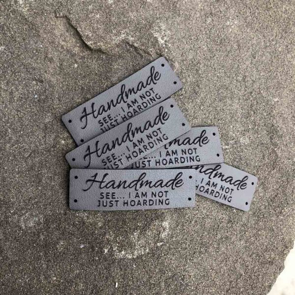 Handmade hoarding tags (set of five)