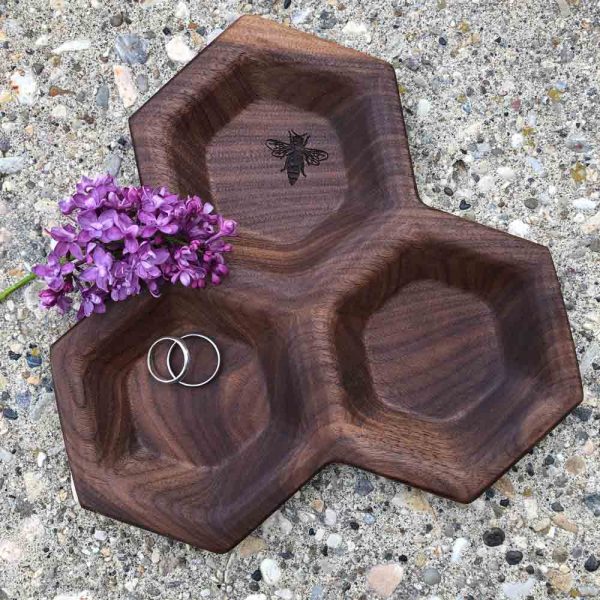 Triple Honeycomb Valet Tray - Image 3