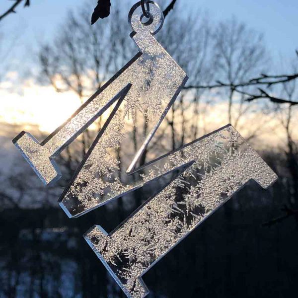 Frosty Initial — ornament - Image 4