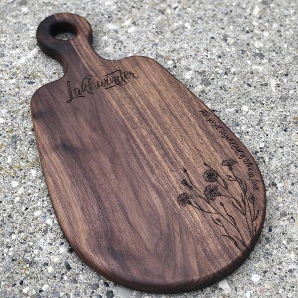 Solid Walnut - Charcuterie Board - Image 2