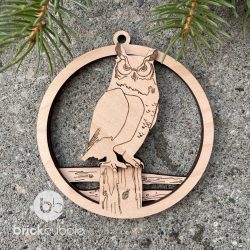 great horned owl ornament