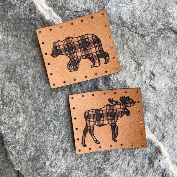 plaid animal patches