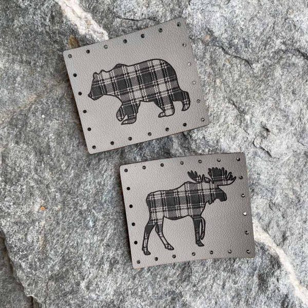 plaid animal patches