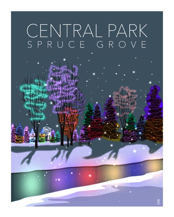 Art Print, Wall Decor, Gift Idea, Canada Art, Alberta Art, Gallery Wall, modern, fresh, illustraion, parkland county, spruce grove, stony plain