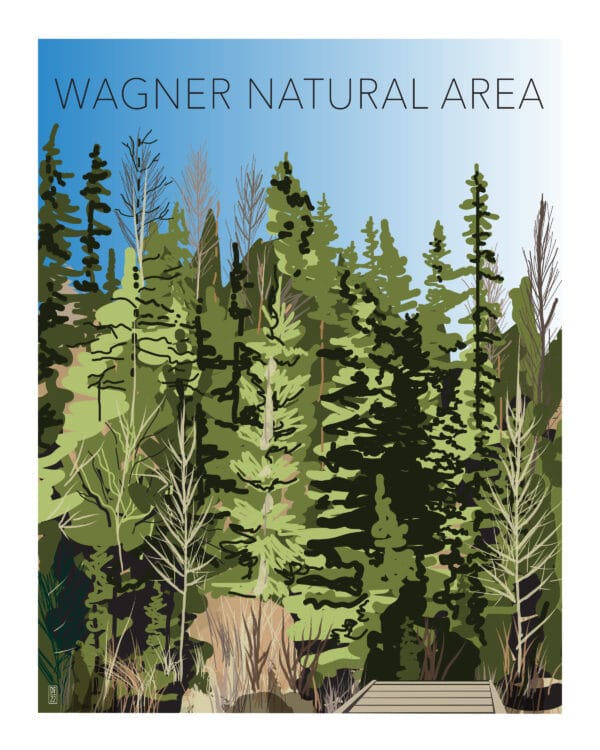 Art Print, Wall Decor, Gift Idea, Canada Art, Alberta Art, Gallery Wall, modern, fresh, illustraion, parkland county, spruce grove, stony plain, wagner